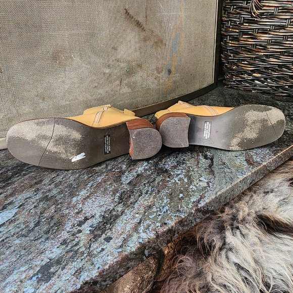 Yellow Leather Ankle Boots - Picture 14 of 14